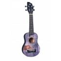 Flight Sopran Ukulele Elvis Jeansdesign m/bag