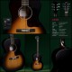 Sigma LM-SGE Electro Akustisk Guitar, Sunburst
