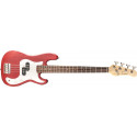 Jay Turser 3/4 Bas Trad. P Style, Split Pickup, Trans Red