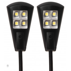 K&M 12246 Double 4 LED Flexlight Nodelampe