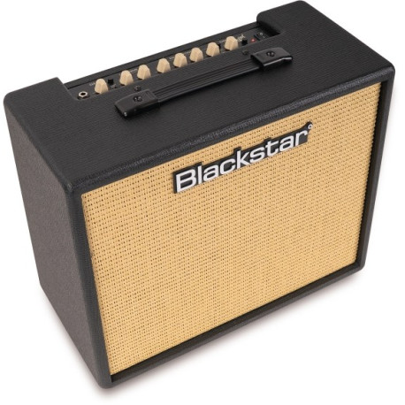 Blackstar Debut 50R Black  50W Guitar Combo med 2 kanaler, digital rumklang og 5W mulighed til øvebrug.