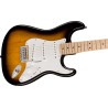 Squier Sonic® Stratocaster®, Maple Fingerboard, White Pickguard, 2-Color Sunburst