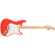 FSR Squier Sonic® Stratocaster®, Maple Fingerboard, White Pickguard, Fiesta Red