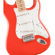 FSR Squier Sonic® Stratocaster®, Maple Fingerboard, White Pickguard, Fiesta Red