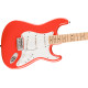 FSR Squier Sonic® Stratocaster®, Maple Fingerboard, White Pickguard, Fiesta Red