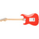 FSR Squier Sonic® Stratocaster®, Maple Fingerboard, White Pickguard, Fiesta Red