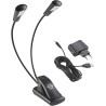 K&M 12245 Music stand light »Double4 LED FlexLight« Set – black