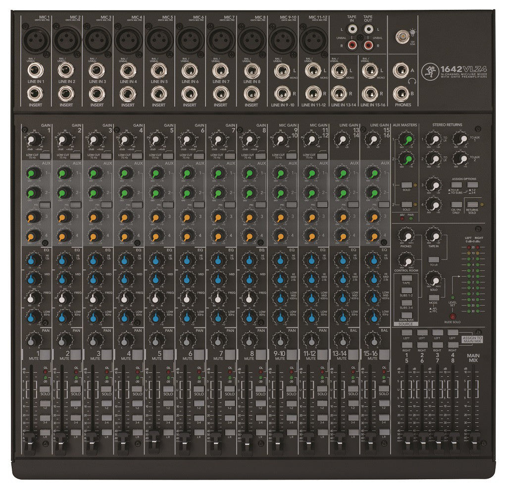 Mackie 1642VLZ4 Mixer 16 kanaler (10 Mic/3 stereo line) 