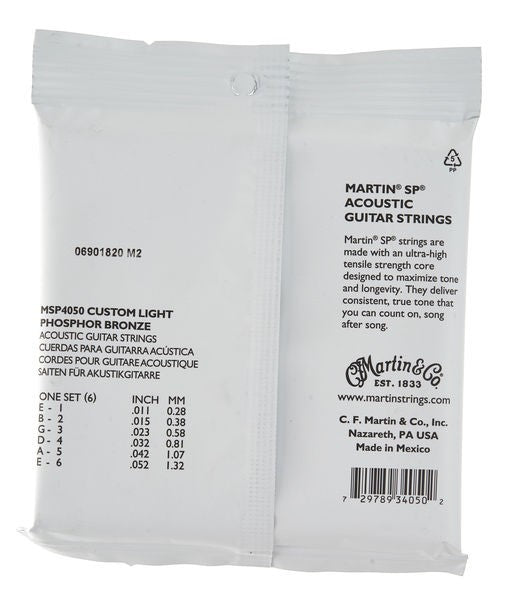 Martin Guitar Strenge  011-052  MSP4050