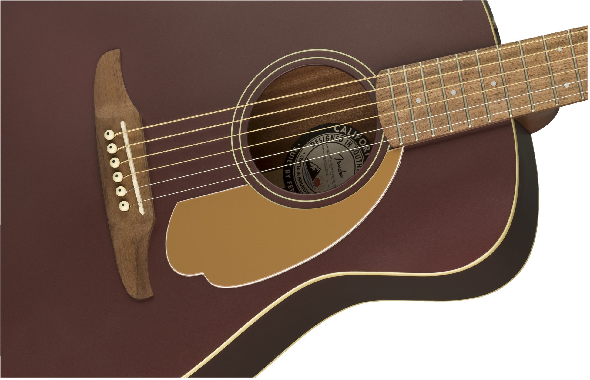 Fender  Malibu Player Burgundy Satin