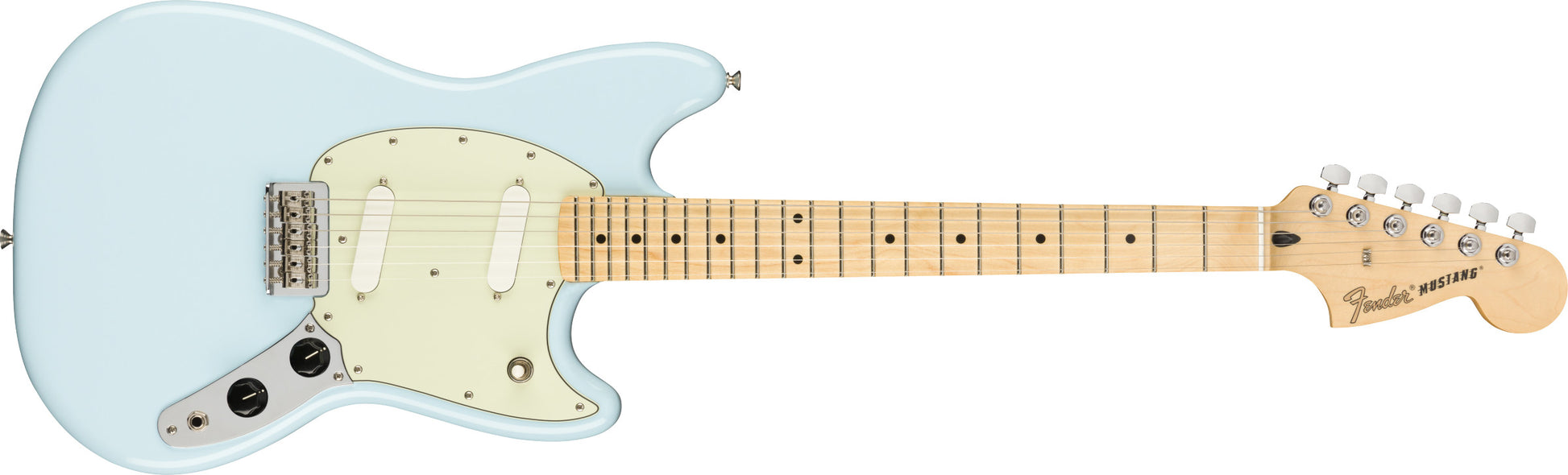 Fender Mustang, Maple Fingerboard, Olympic White
