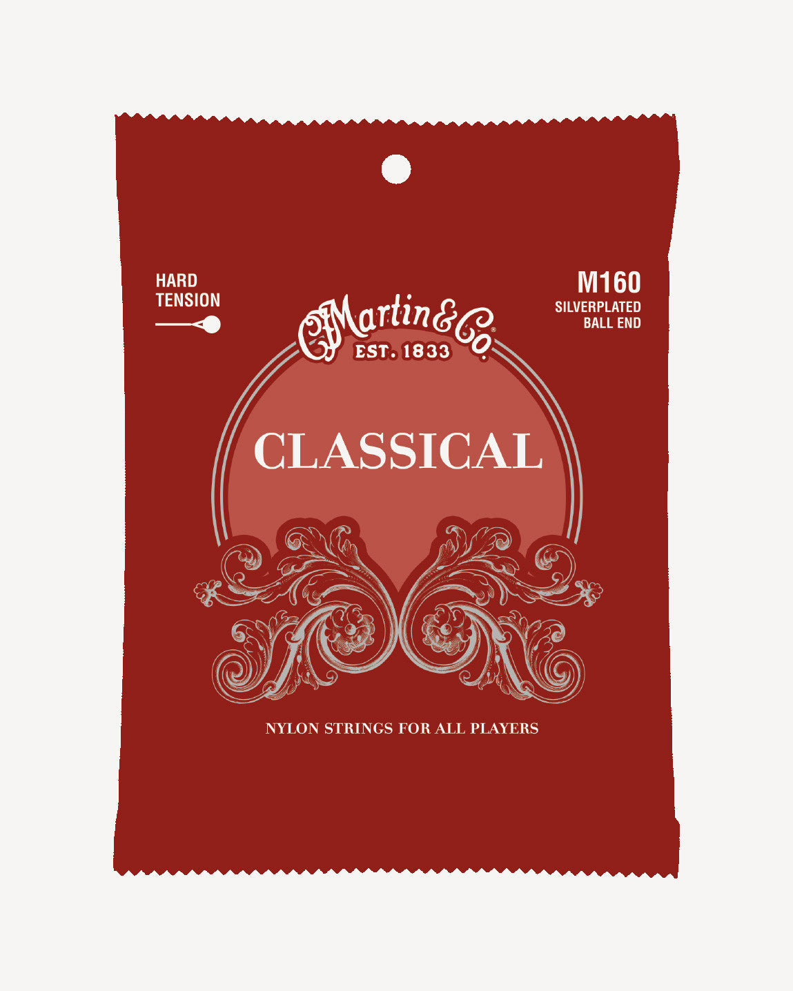 C.F. Martin M160 Classical Hard Tension Silverplated Ball End