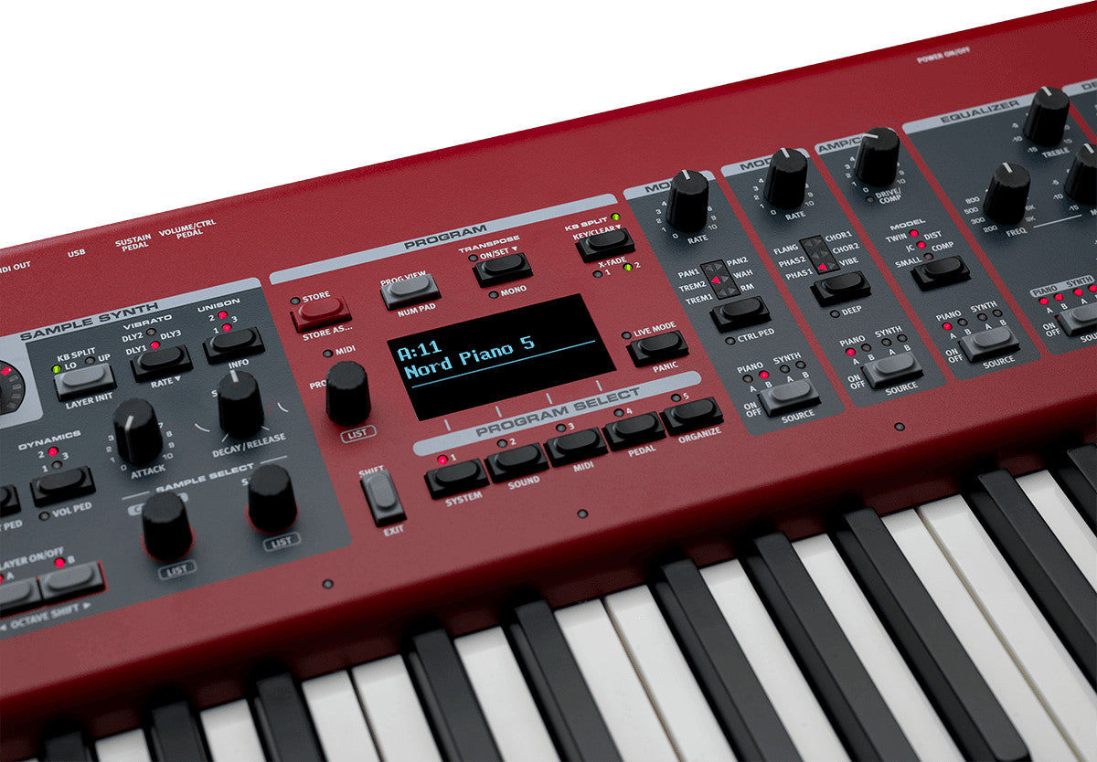 NORD PIANO5 73  73-note Triple Sensor keybed with grand weighted action