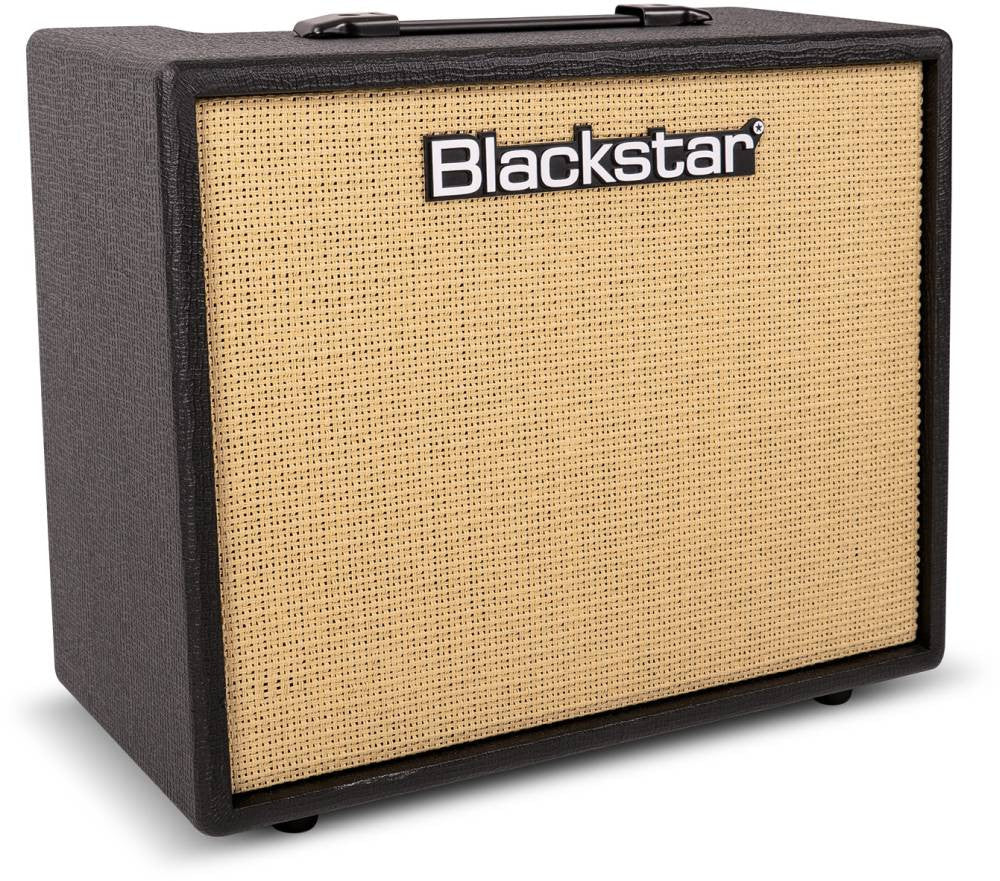 Blackstar Debut 50R Black  50W Guitar Combo med 2 kanaler, digital rumklang og 5W mulighed til øvebrug.