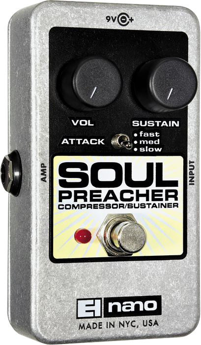 Electro-Harmonix Nano Soul Preacher  Fed kompresser til både guitar og bas.