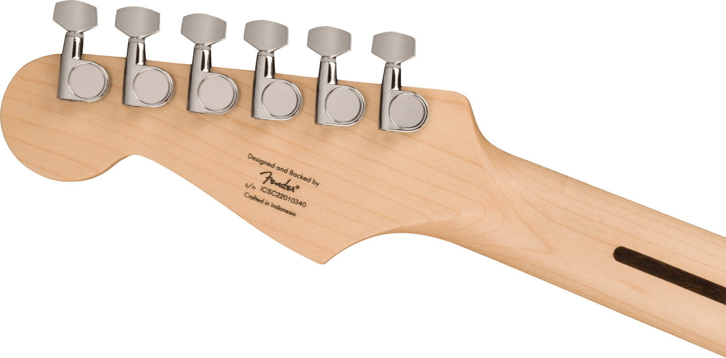 Squier Sonic® Stratocaster®, Maple Fingerboard, White Pickguard, 2-Color Sunburst