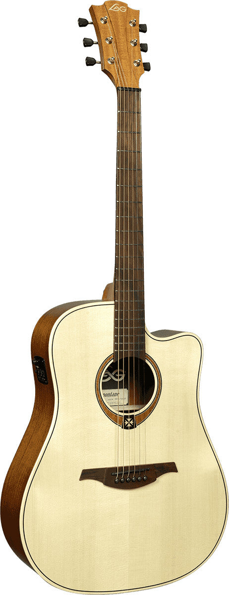 LAG GuitarsT70DCE NAT  Dreadnought Cutaway Electro