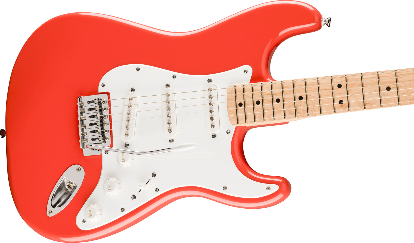 FSR Squier Sonic® Stratocaster®, Maple Fingerboard, White Pickguard, Fiesta Red
