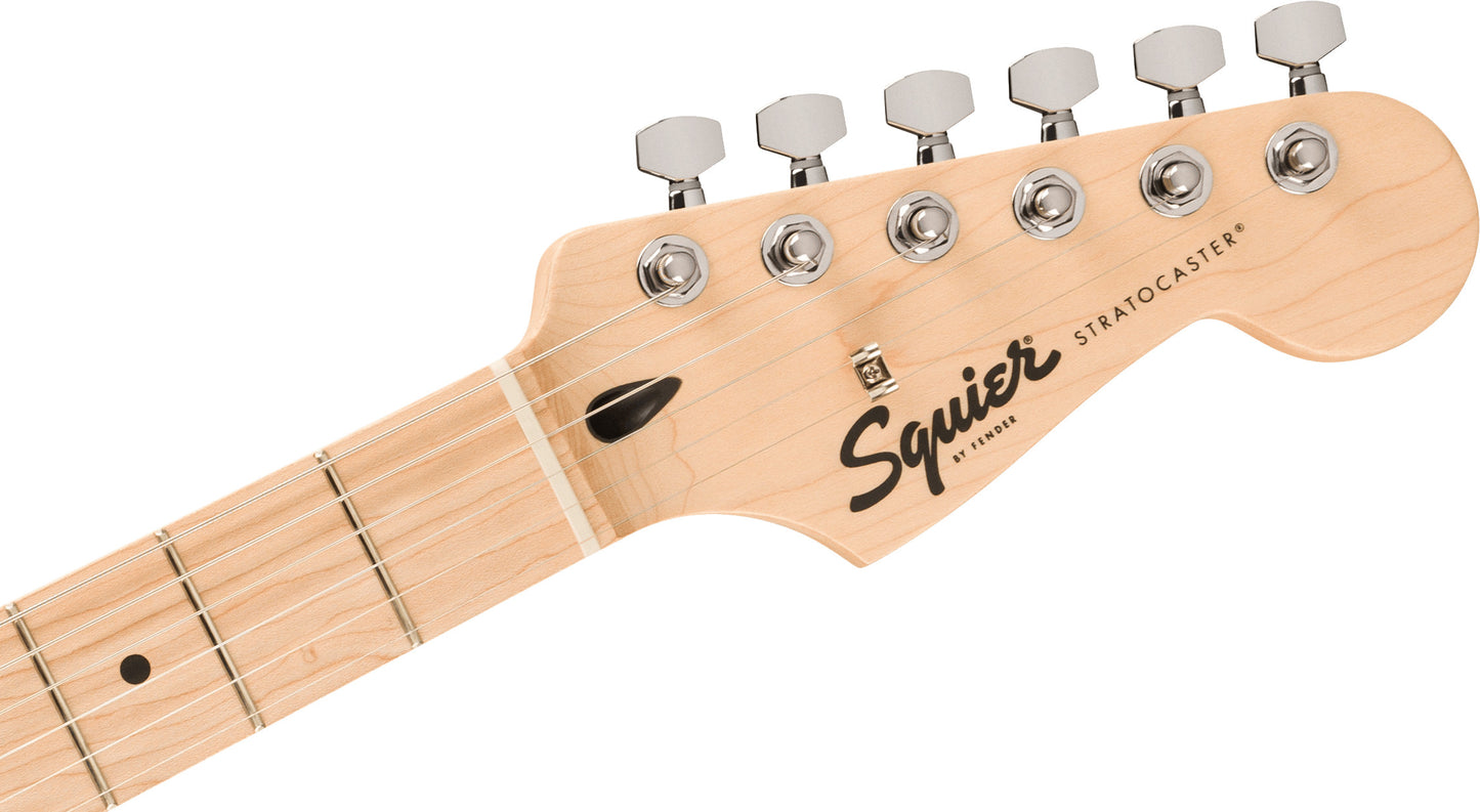 FSR Squier Sonic® Stratocaster®, Maple Fingerboard, White Pickguard, Fiesta Red